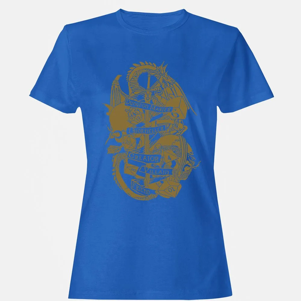 Dungeon Master Dragon Women's T-Shirt - Royal - 14