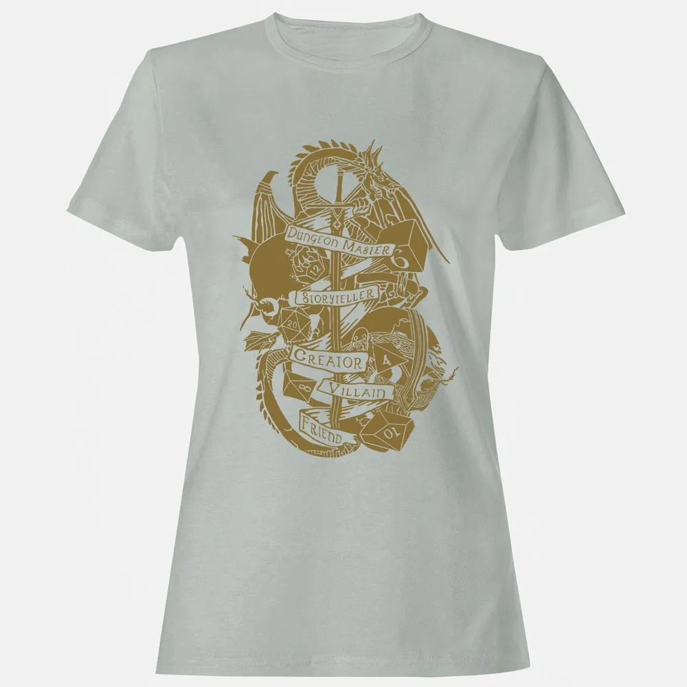 Dungeon Master Dragon Women's T-Shirt - Ash - 2