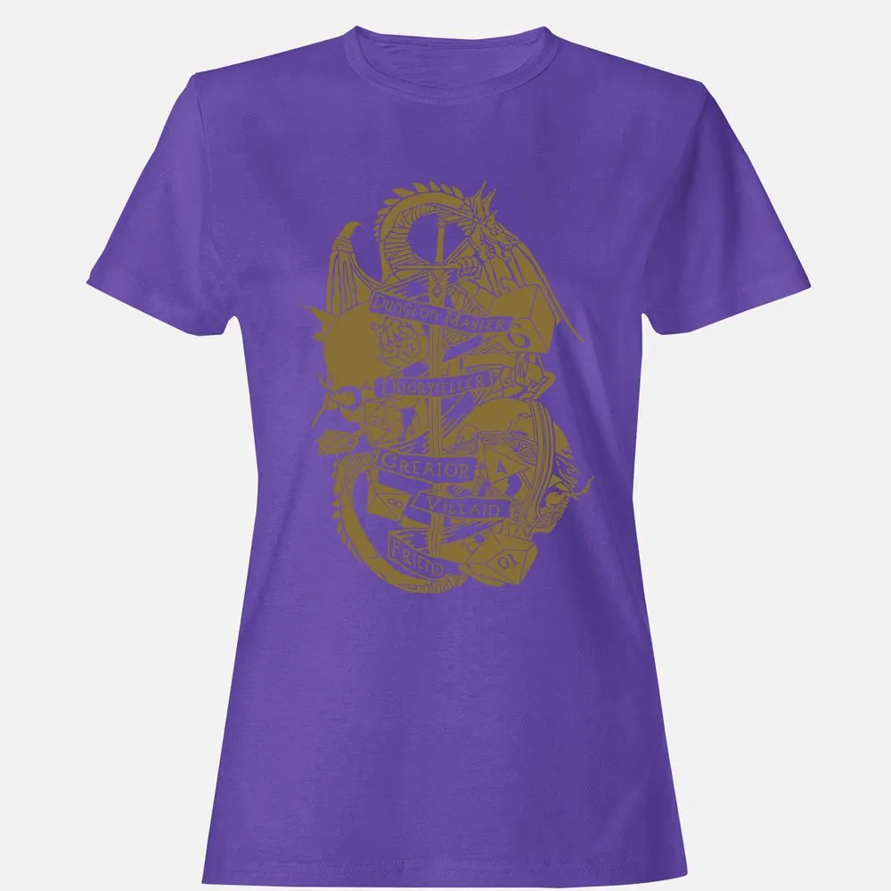 Dungeon Master Dragon Women's T-Shirt - Purple - 12