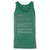 Artist Stats Unisex Jersey Tank - Kelly - 9