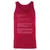 Artist Stats Unisex Jersey Tank - Red - 11