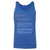 Artist Stats Unisex Jersey Tank - True Royal Triblend - 12