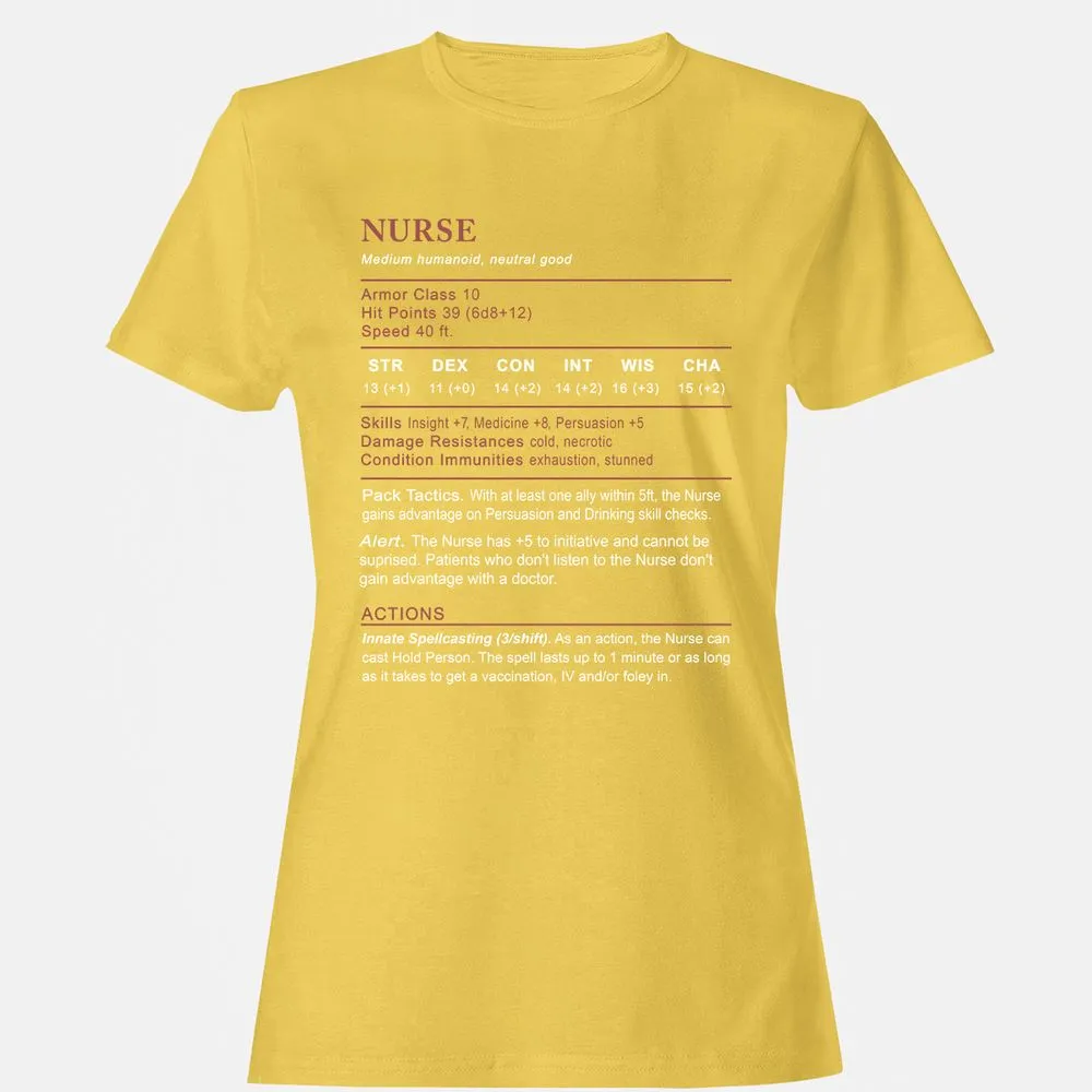 Nurse Stats 2 Women's T-Shirt - Daisy - 4