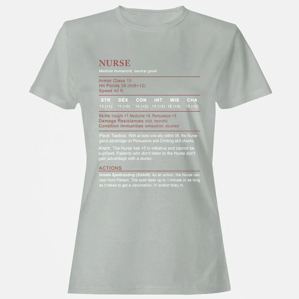 Nurse Stats 2 Women's T-Shirt - Ash - 2