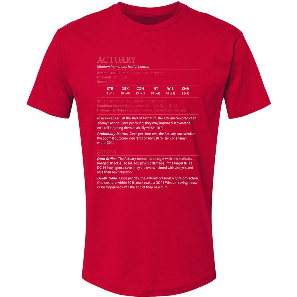 Actuary Stats - Red - 6