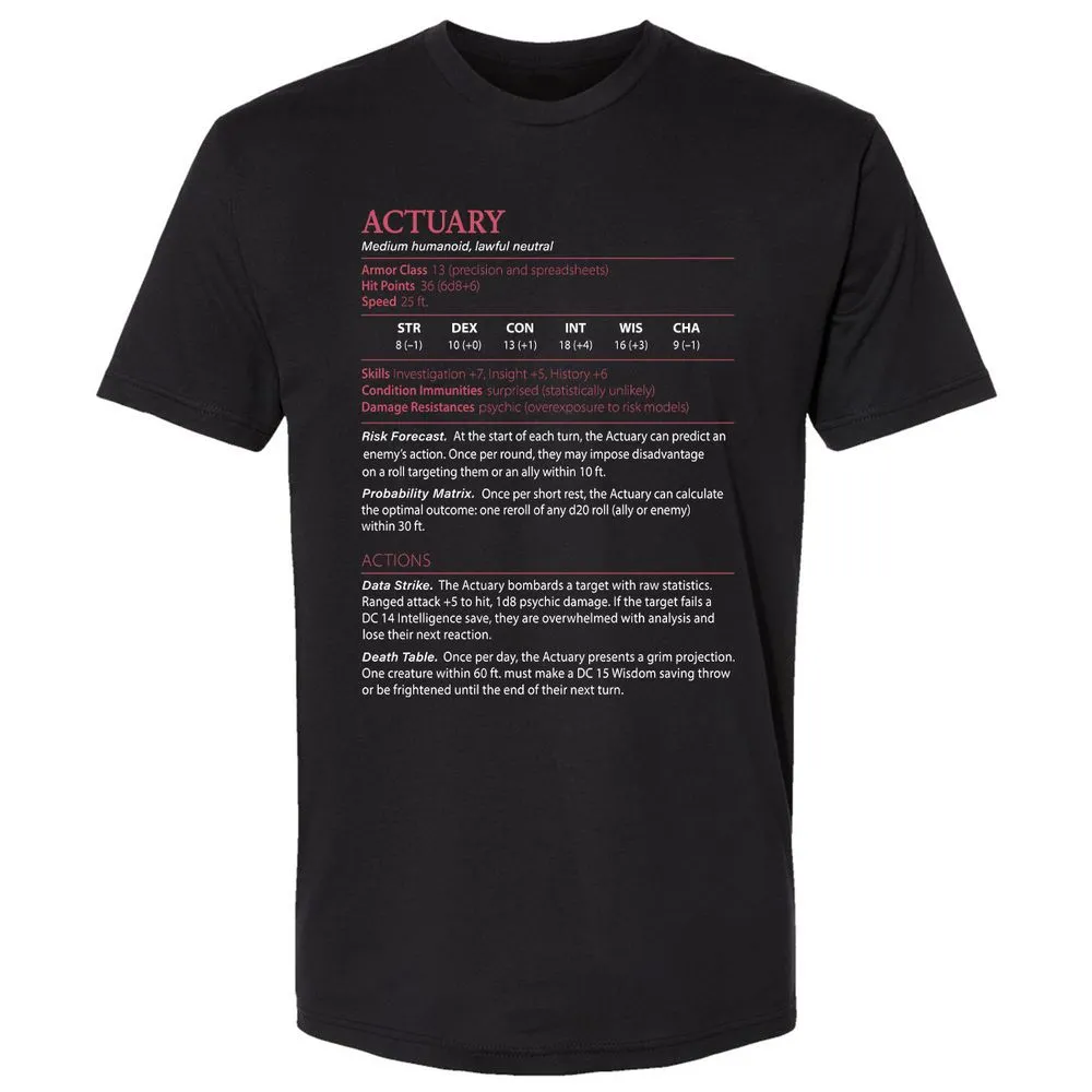 Actuary Stats - Black - 1