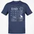 Dad Stats 2 Classic Unisex T-Shirt - Navy - 7