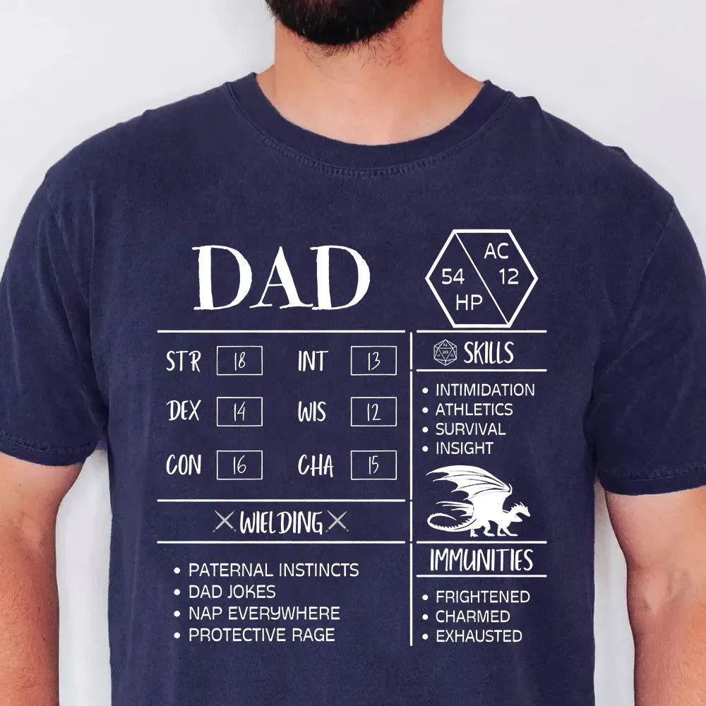 Dad Stats 2 Classic Unisex T-Shirt - 1