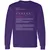 Artist Stats Long Sleeve T-Shirt - Purple - 13