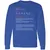 Artist Stats Long Sleeve T-Shirt - Royal - 8