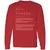 Artist Stats Long Sleeve T-Shirt - Red - 14