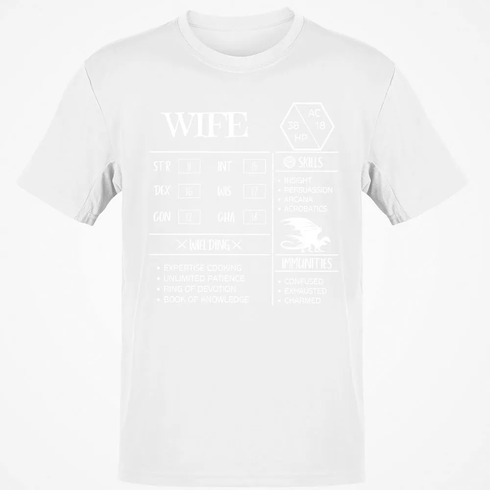 Wife Stats 2 Classic Unisex T-Shirt - White - 12