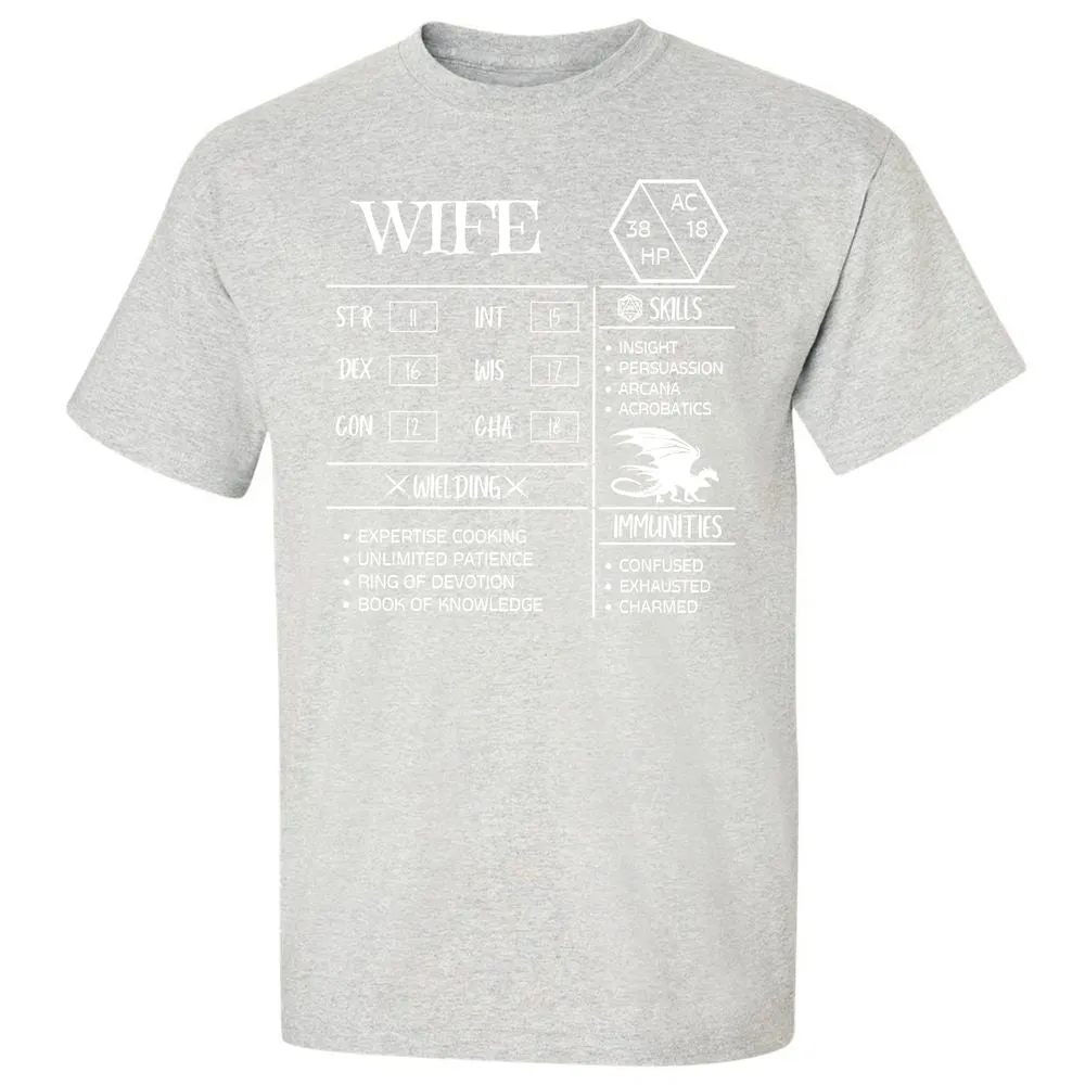 Wife Stats 2 Classic Unisex T-Shirt - Ash - 2