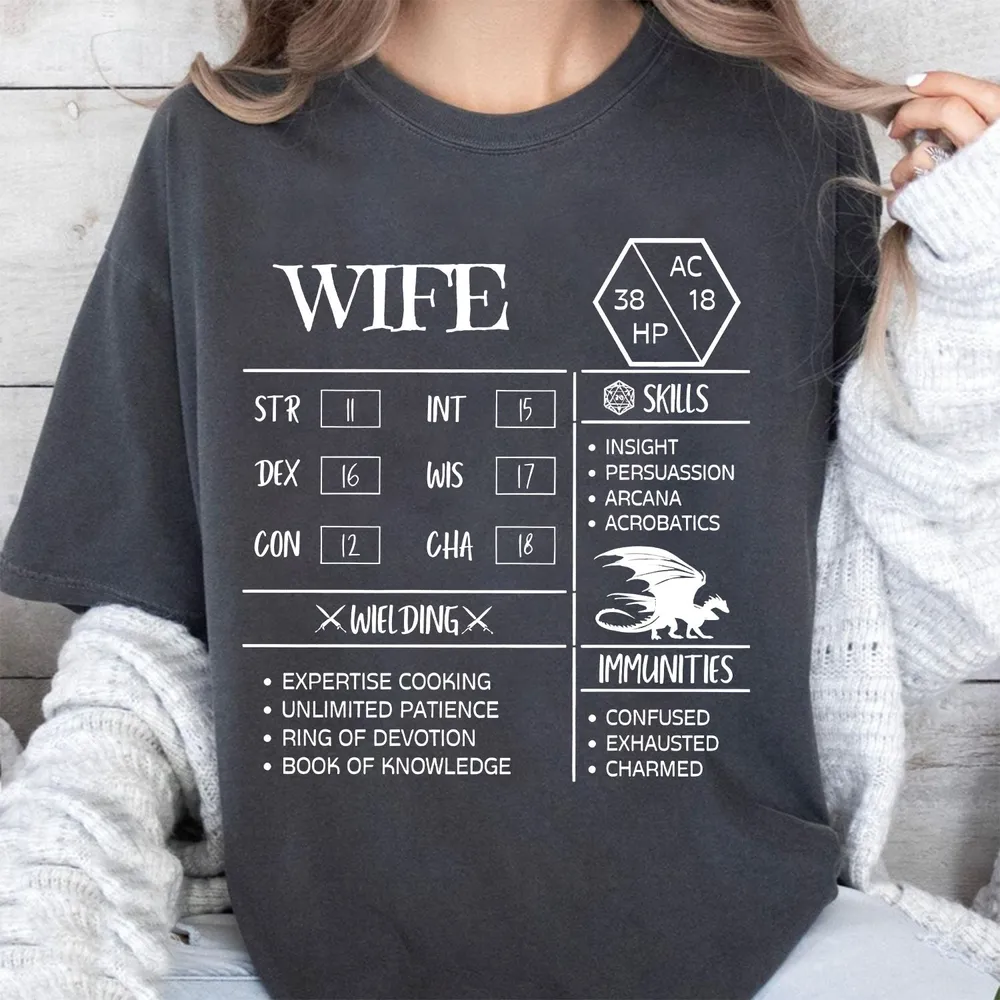 Wife Stats 2 Classic Unisex T-Shirt - 1