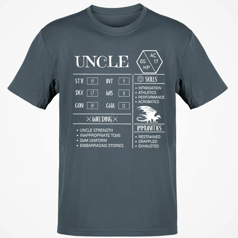 Uncle Stats 2 Classic Unisex T-Shirt - Charcoal - 3
