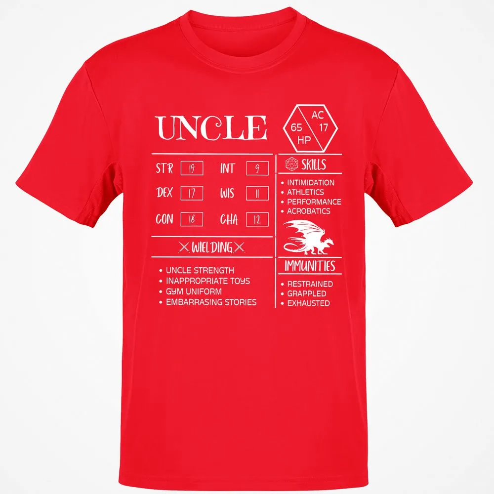 Uncle Stats 2 Classic Unisex T-Shirt - Red - 10