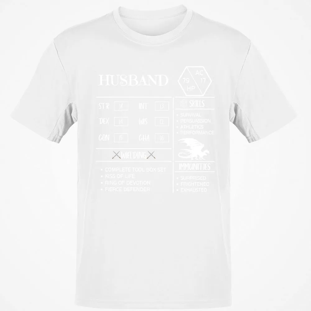Husband Stats 2 Classic Unisex T-Shirt - White - 12