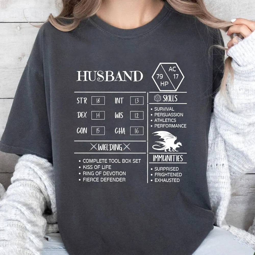 Husband Stats 2 Classic Unisex T-Shirt - 1