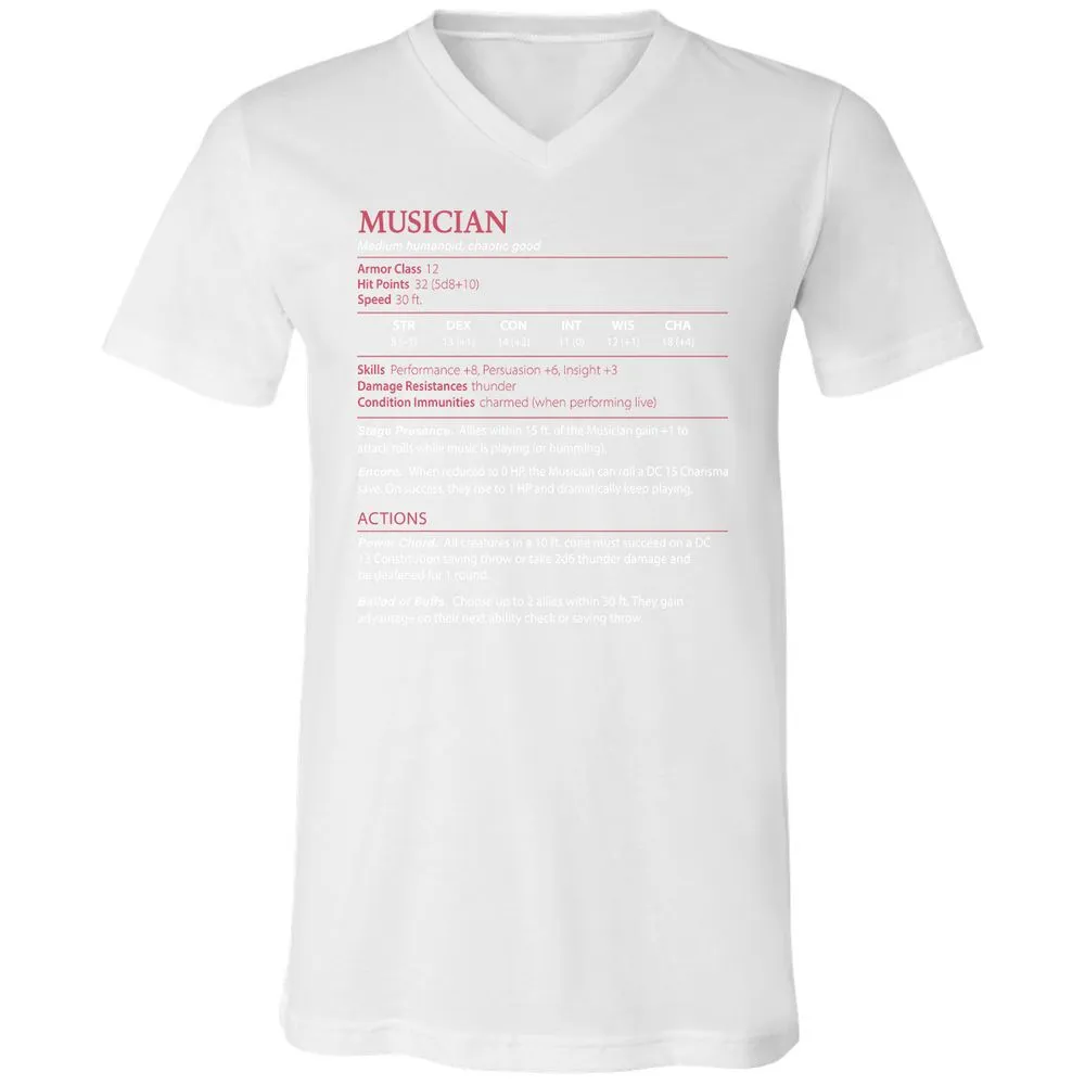 Musician Stats - White - 5