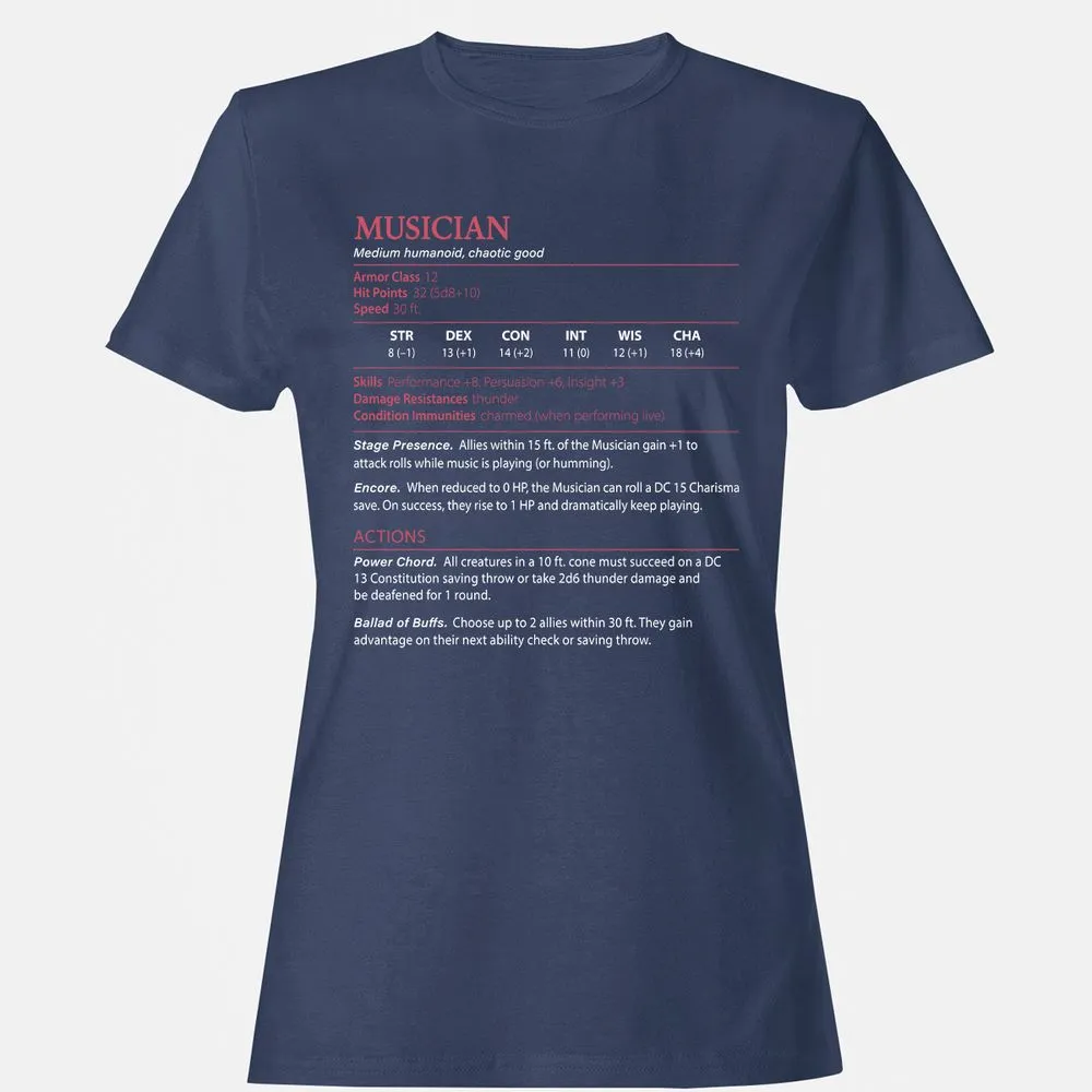 Musician Stats - Navy - 10