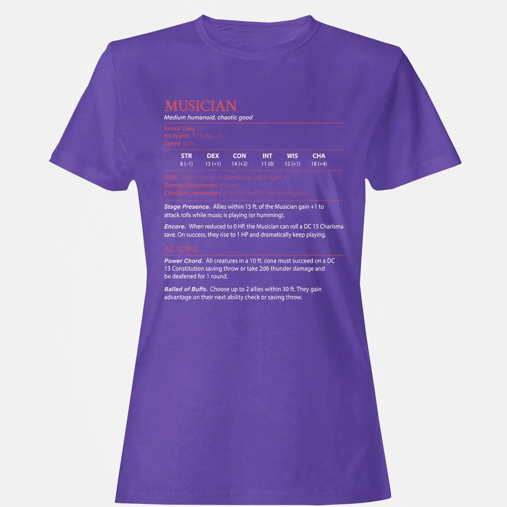 Musician Stats - Purple - 12
