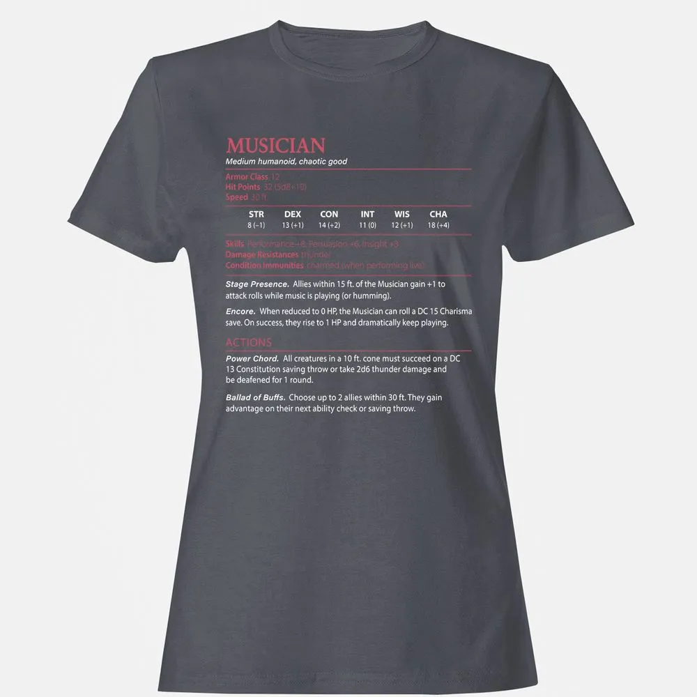 Musician Stats - Dark Heather - 5