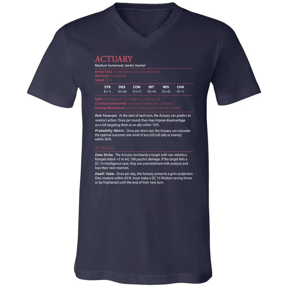 Actuary Stats - Navy - 2