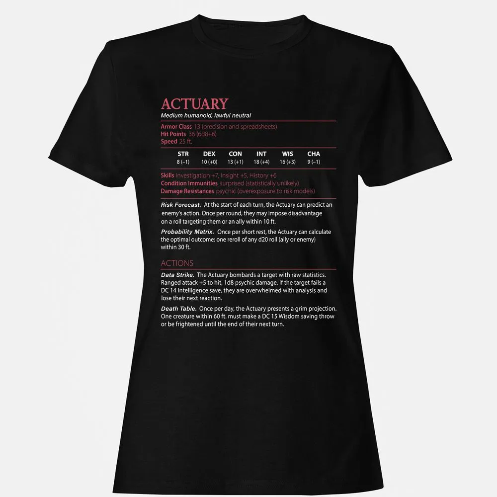 Actuary Stats - Black - 1