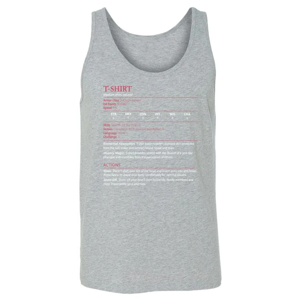 T-Shirt Unisex Jersey Tank - Athletic Heather - 4