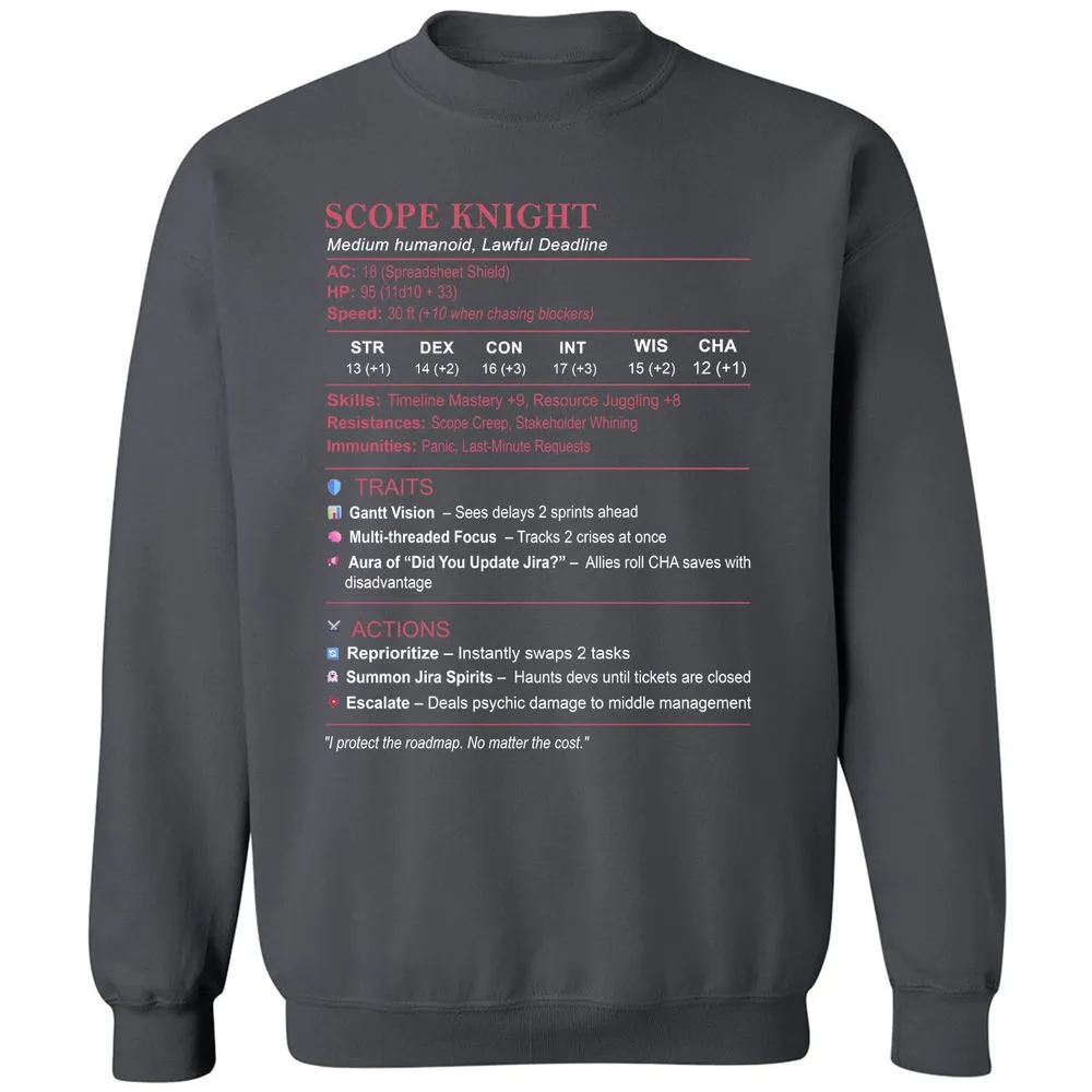 PM Stats Classic Unisex Sweatshirt - Charcoal - 7
