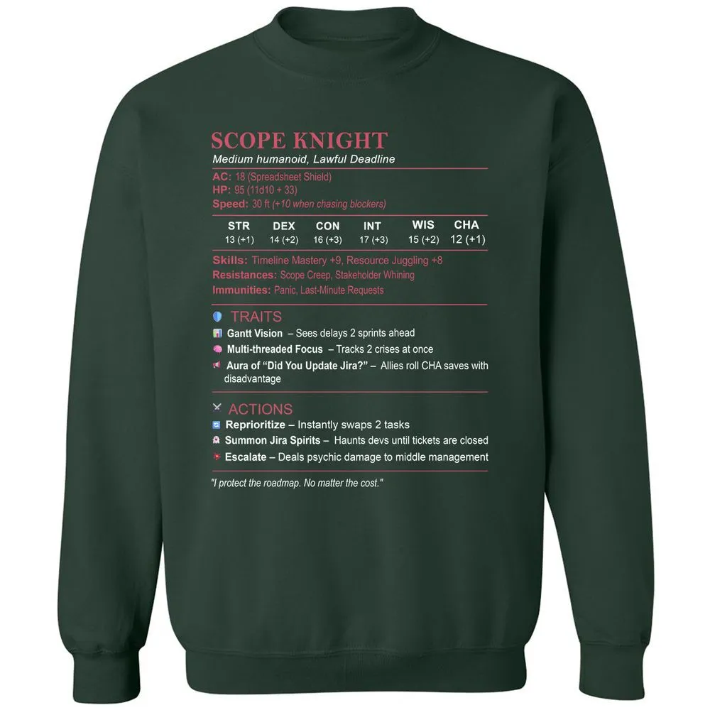 PM Stats Classic Unisex Sweatshirt - Forest Green - 4