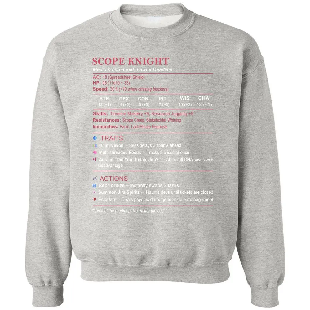 PM Stats Classic Unisex Sweatshirt - Ash - 8