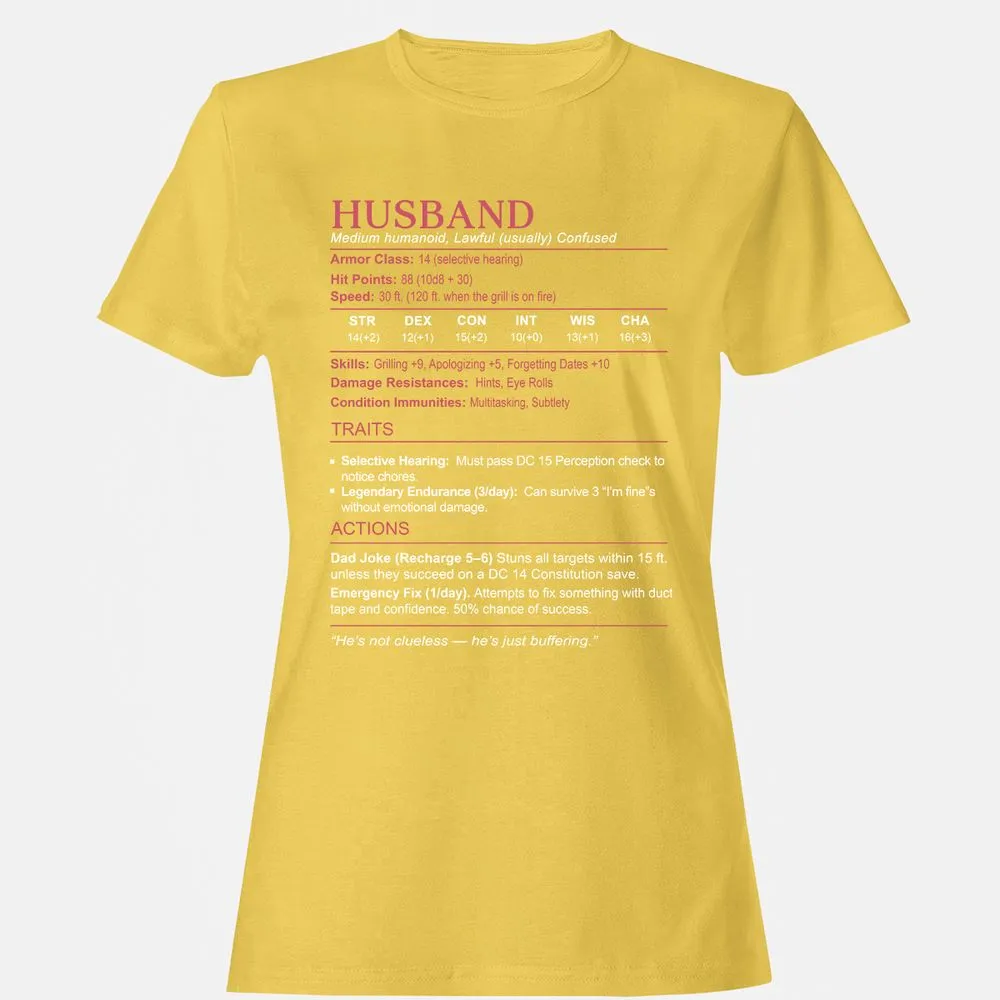 Husband Stats Women's T-Shirt - Daisy - 4