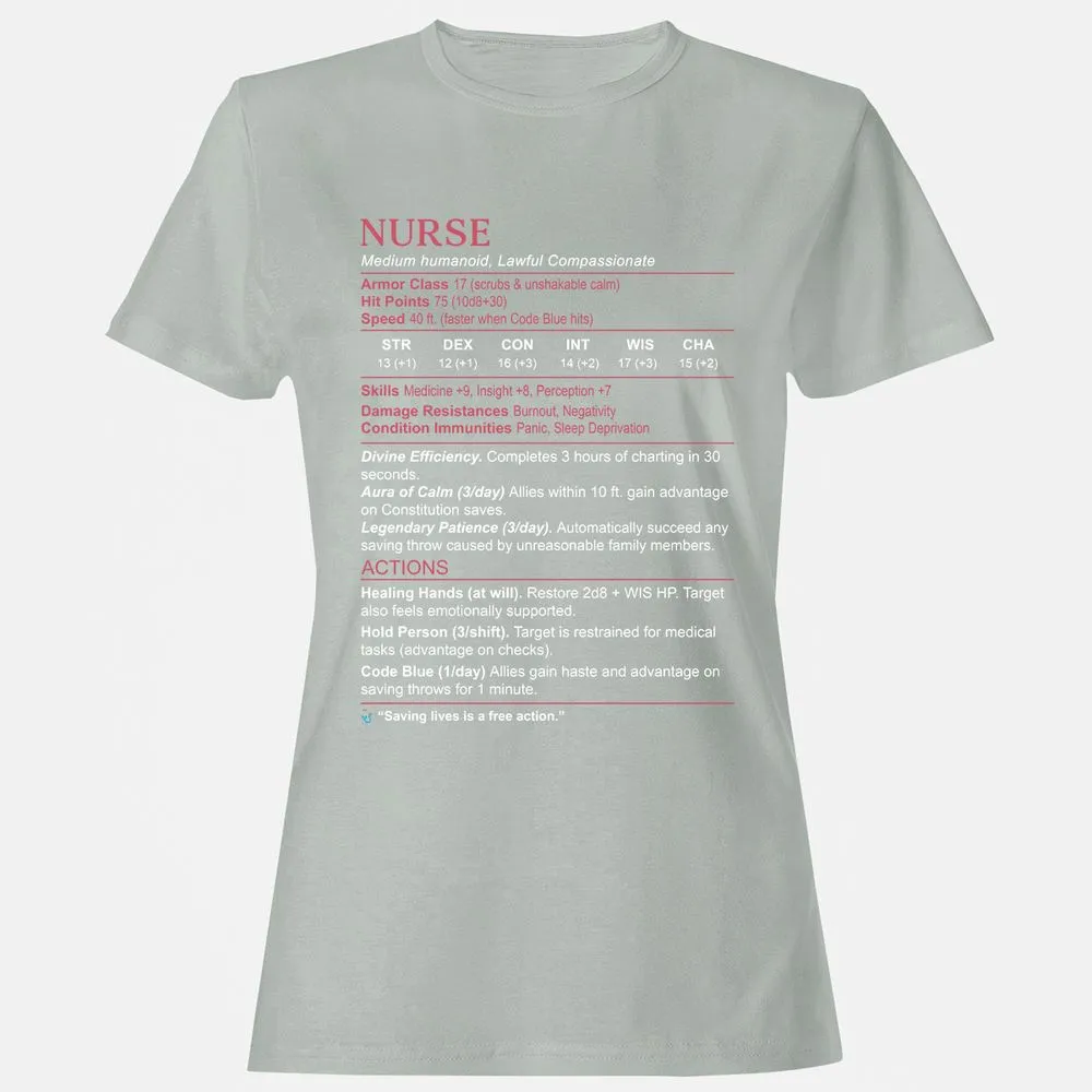 Nurse Stats 3 Women's T-Shirt - Ash - 2