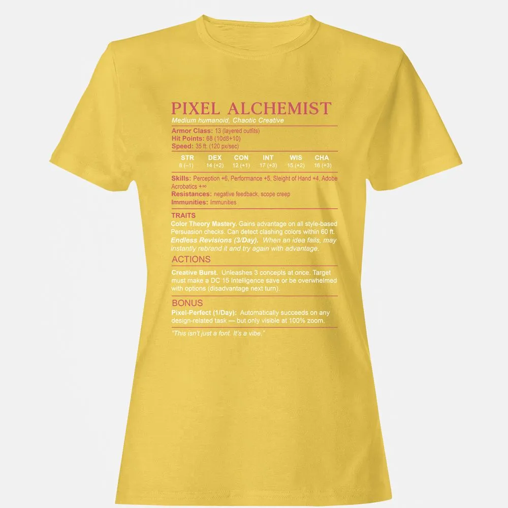 Designer Stats (Pixel Alchemist) Women's T-Shirt - Daisy - 4