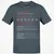 Counselor Stats Classic Unisex T-Shirt - Charcoal - 3