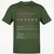 Counselor Stats Classic Unisex T-Shirt - Military Green - 6