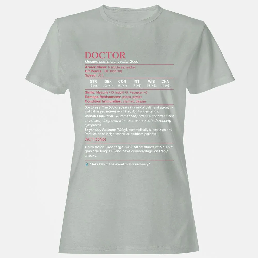 Doctor Stats Women's T-Shirt - Ash - 2