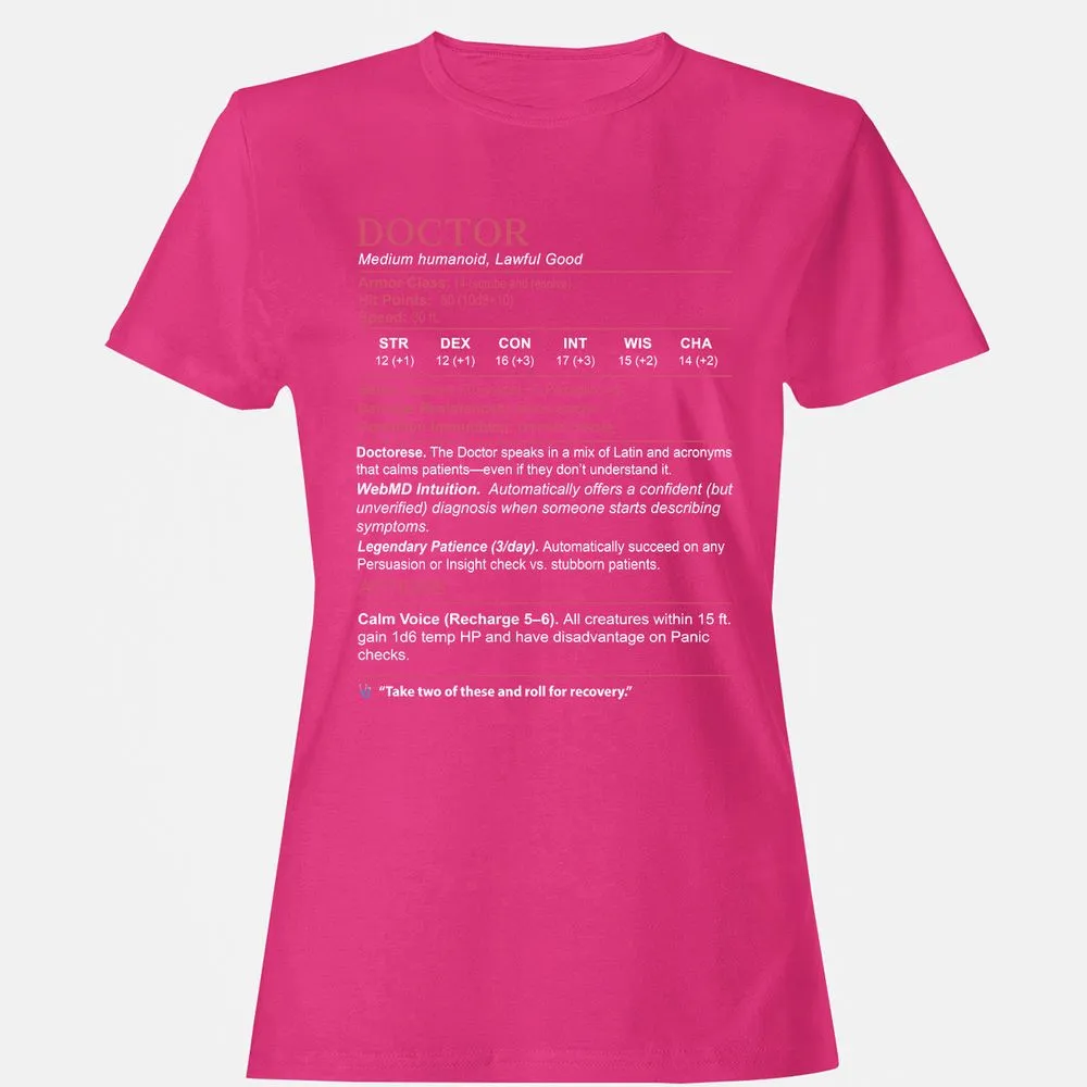 Doctor Stats Women's T-Shirt - Heliconia - 6