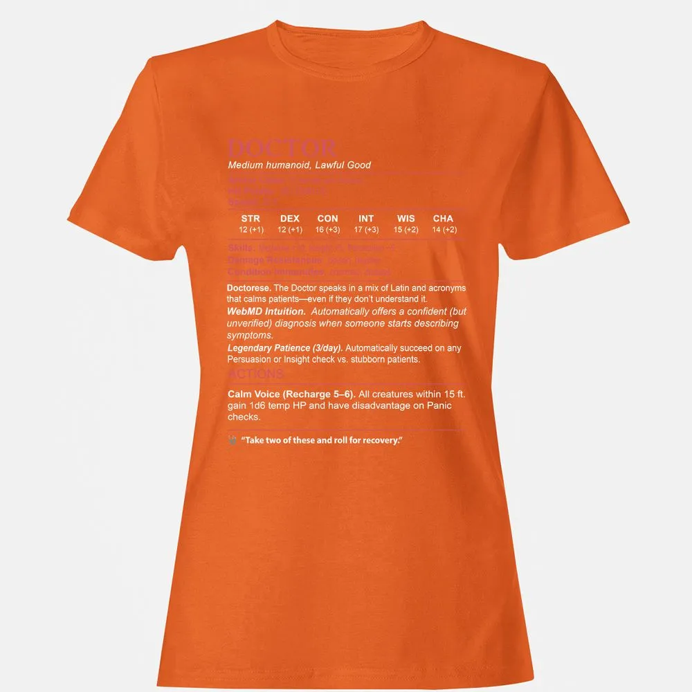 Doctor Stats Women's T-Shirt - Orange - 11