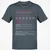 Flight Attendant Stats Classic Unisex T-Shirt - Charcoal - 3