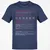 Flight Attendant Stats Classic Unisex T-Shirt - Navy - 7