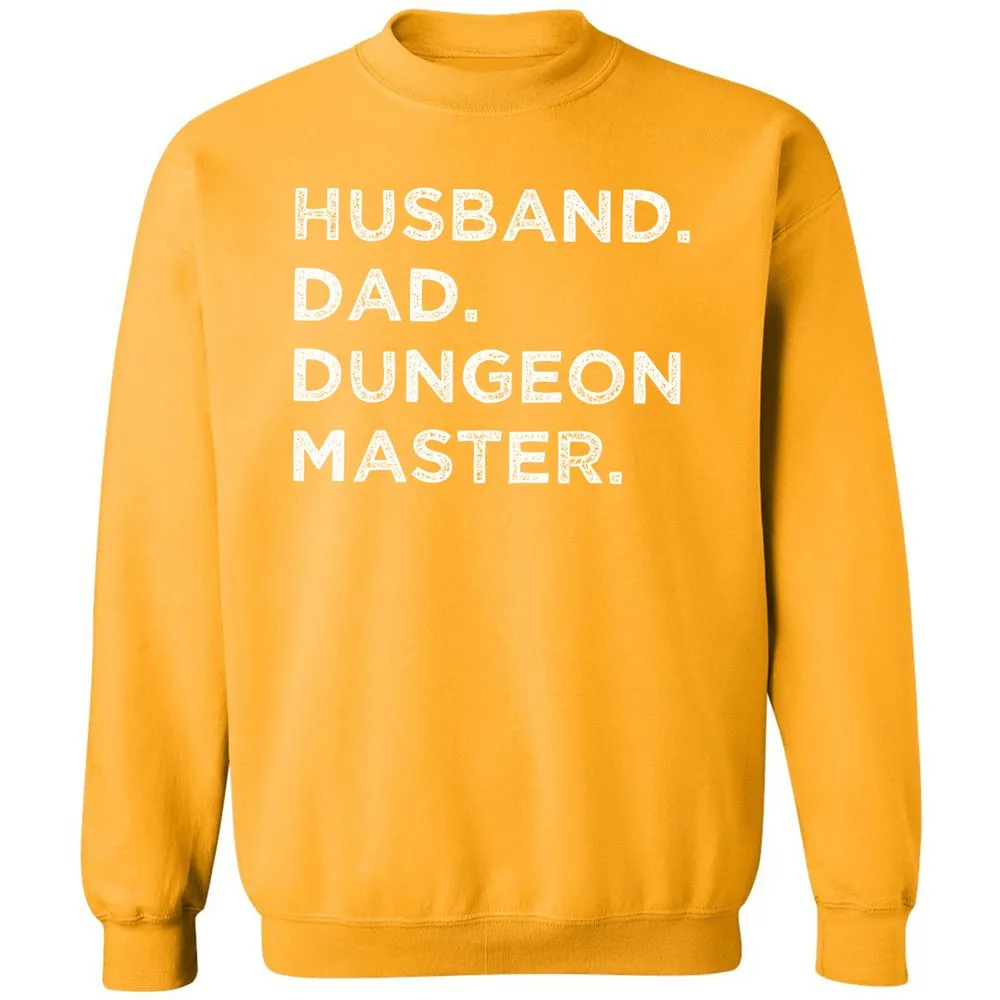 Husband Dad Dungeon Master Classic Unisex Sweatshirt - Gold - 11