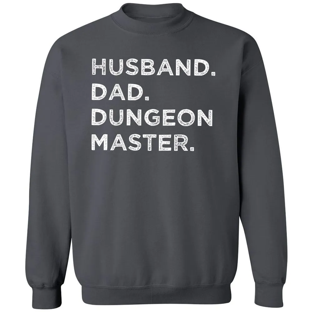Husband Dad Dungeon Master Classic Unisex Sweatshirt - Charcoal - 7