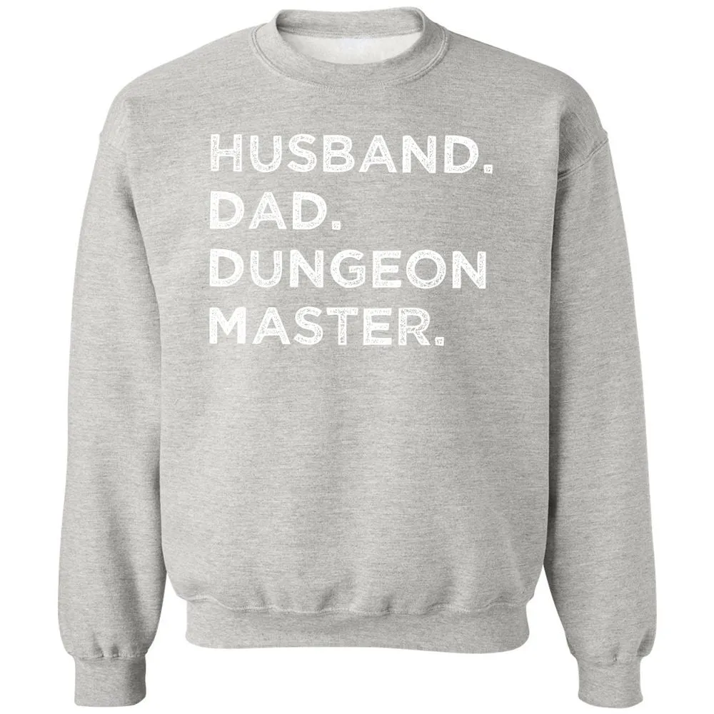Husband Dad Dungeon Master Classic Unisex Sweatshirt - Ash - 8