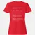 Backend Barbarian Stats Women's T-Shirt - Red - 13
