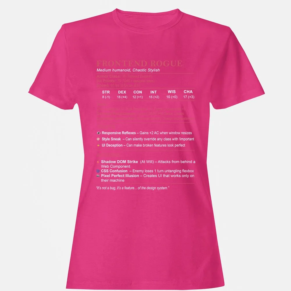 Frontend Rogue Women's T-Shirt - Heliconia - 6