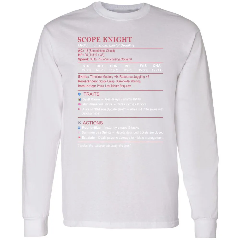 PM Stats Long Sleeve T-Shirt - White - 5