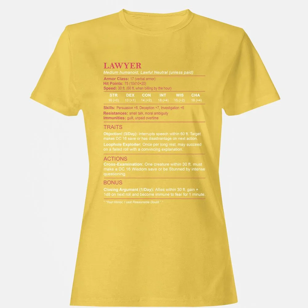 Lawyer Stats Women's T-Shirt - Daisy - 4