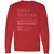 Biologist Stats Long Sleeve T-Shirt - Red - 14